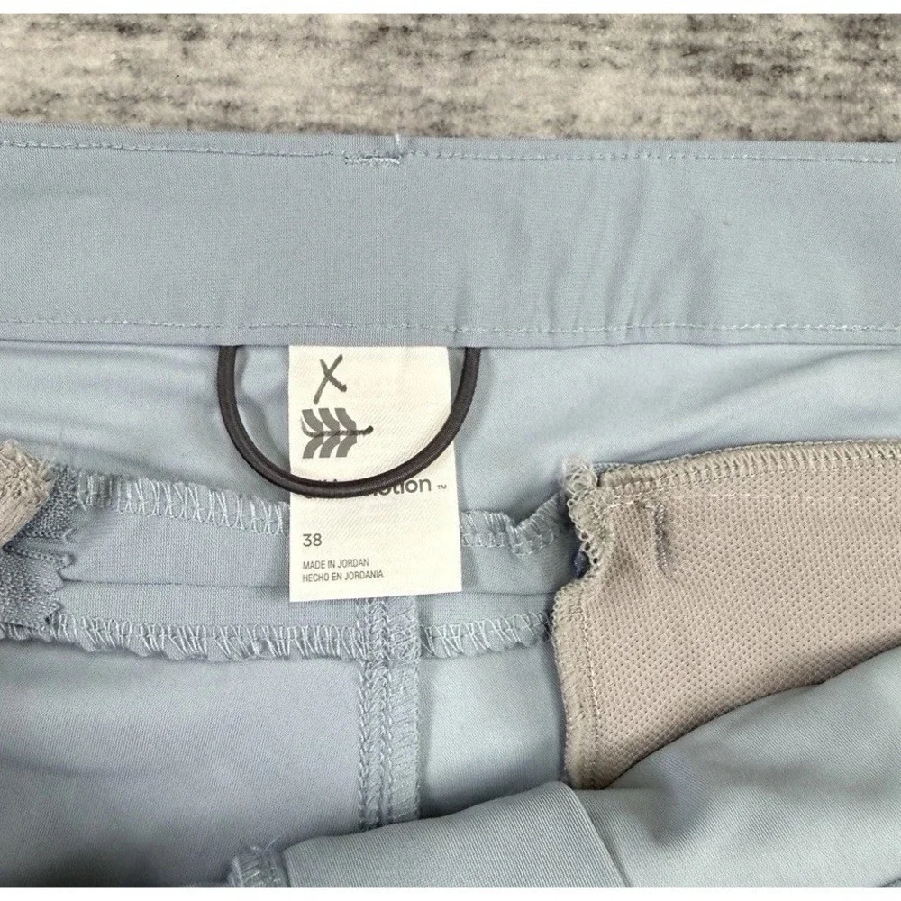 NWT All In Motion Mens Baby Blue 360 Lifestyle Golf Shorts Quick Dry 38 Preppy